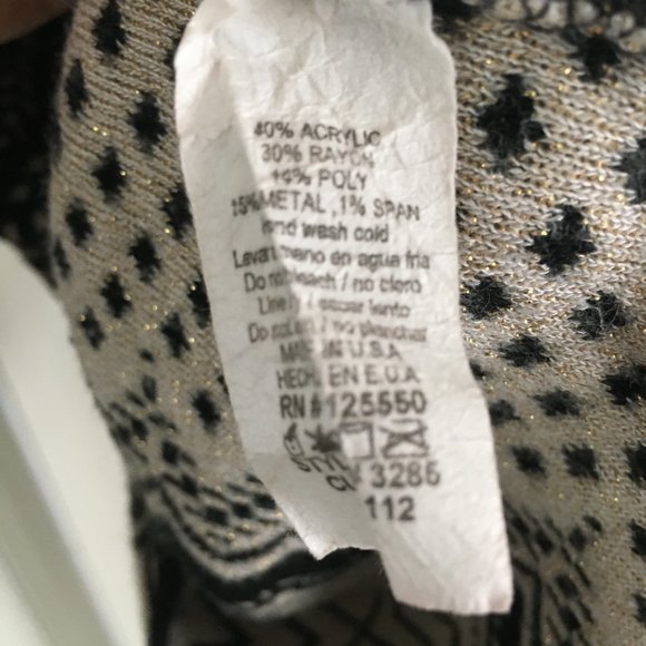 Art Deco Sleeveless Sweater U.S.A.-Made Bodycon Dress - Picture 15 of 16